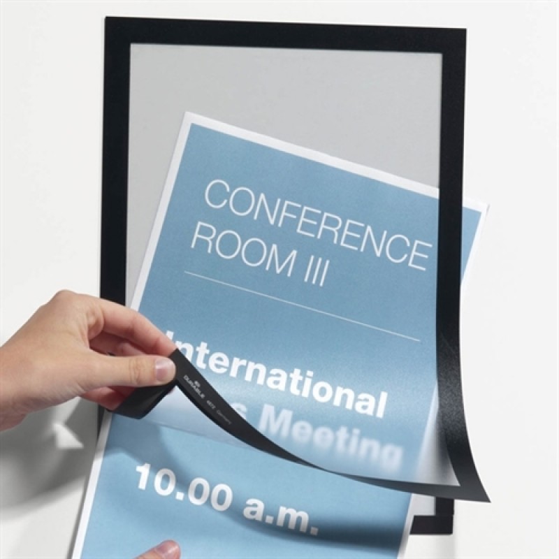 Sort magnetramme A5 - Duraframe