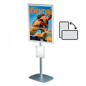 Mini infostander A2 med brochureholder